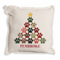 Paw Tree Personalized Pillow