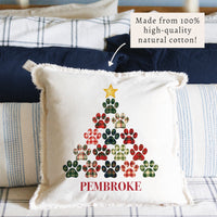 Paw Tree Personalized Pillow