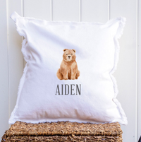 Bear Personalized Square Pillow