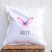 Butterfly Personalized Square Pillow