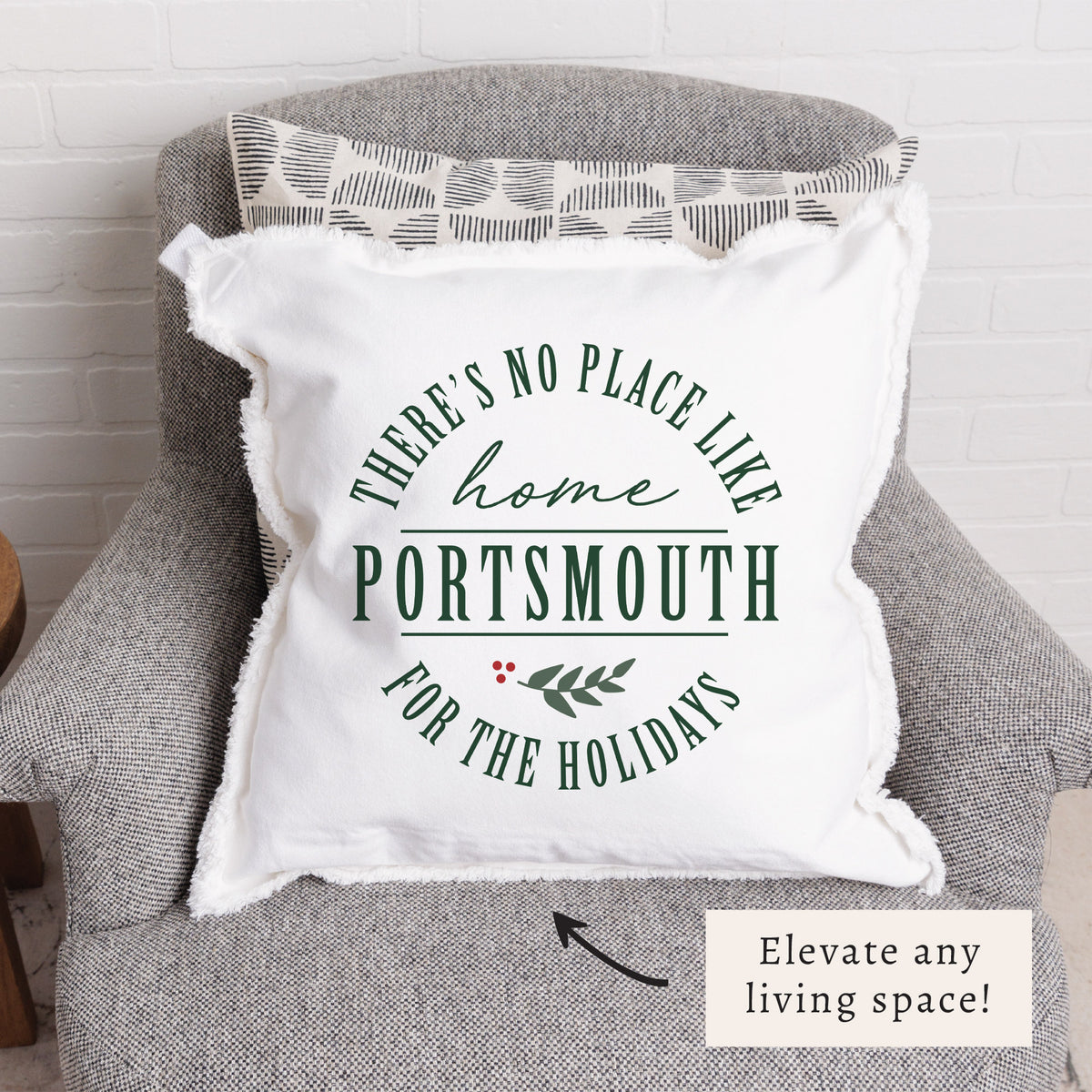 No Place Like Home Personalized Pillow