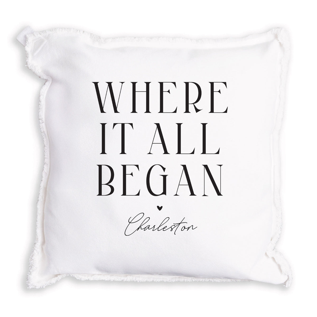 Where It All Began Personalized Pillow