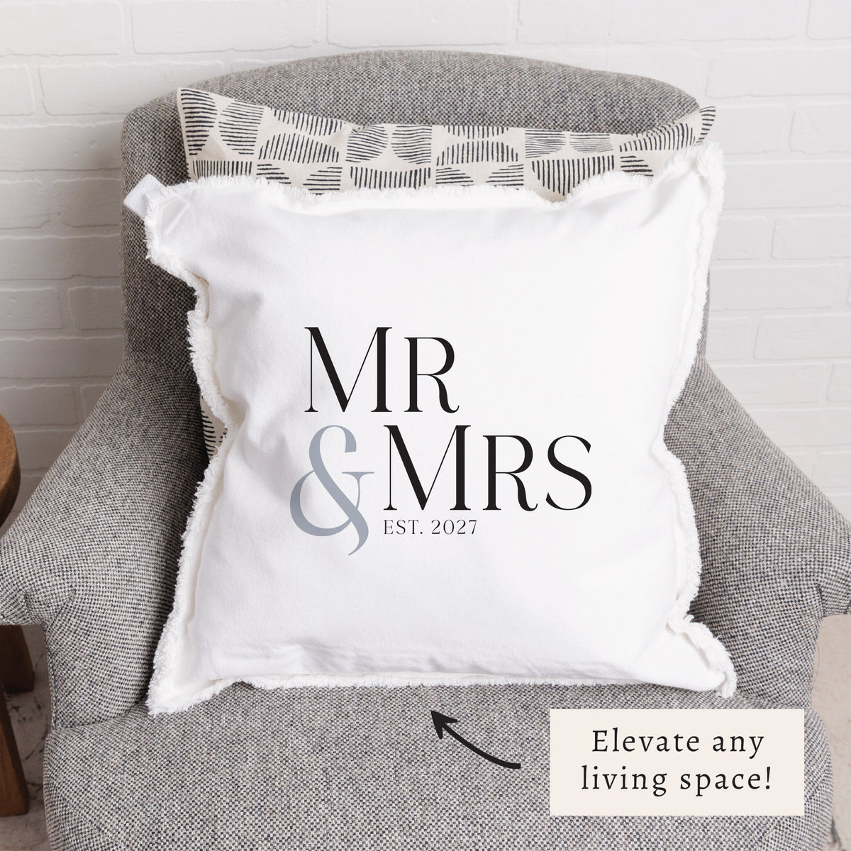 Mr & Mrs Personalized Pillow