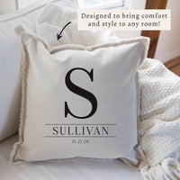 Initial Personalized Pillow