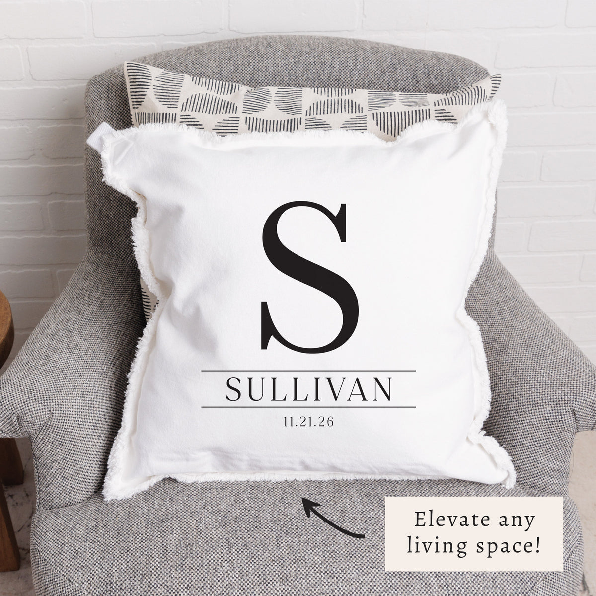 Initial Personalized Pillow