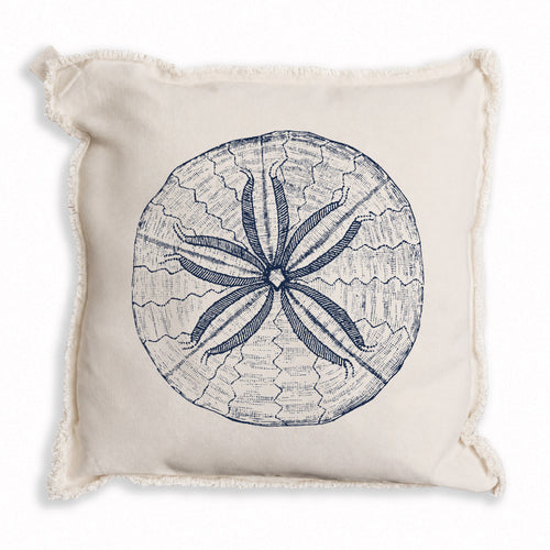Sand Dollar Sketch Pillow