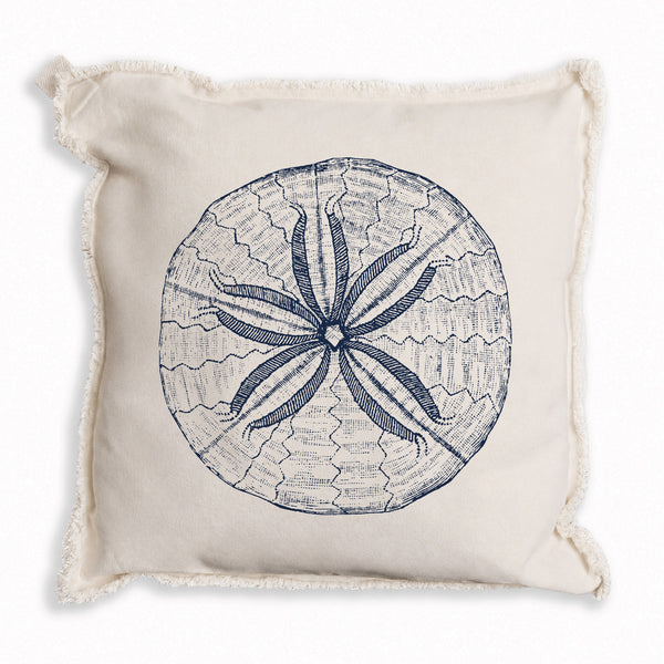 Sand Dollar Sketch Pillow