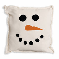 Snowman Face Pillow