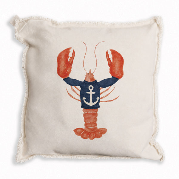 Nautical Lobster Pillow