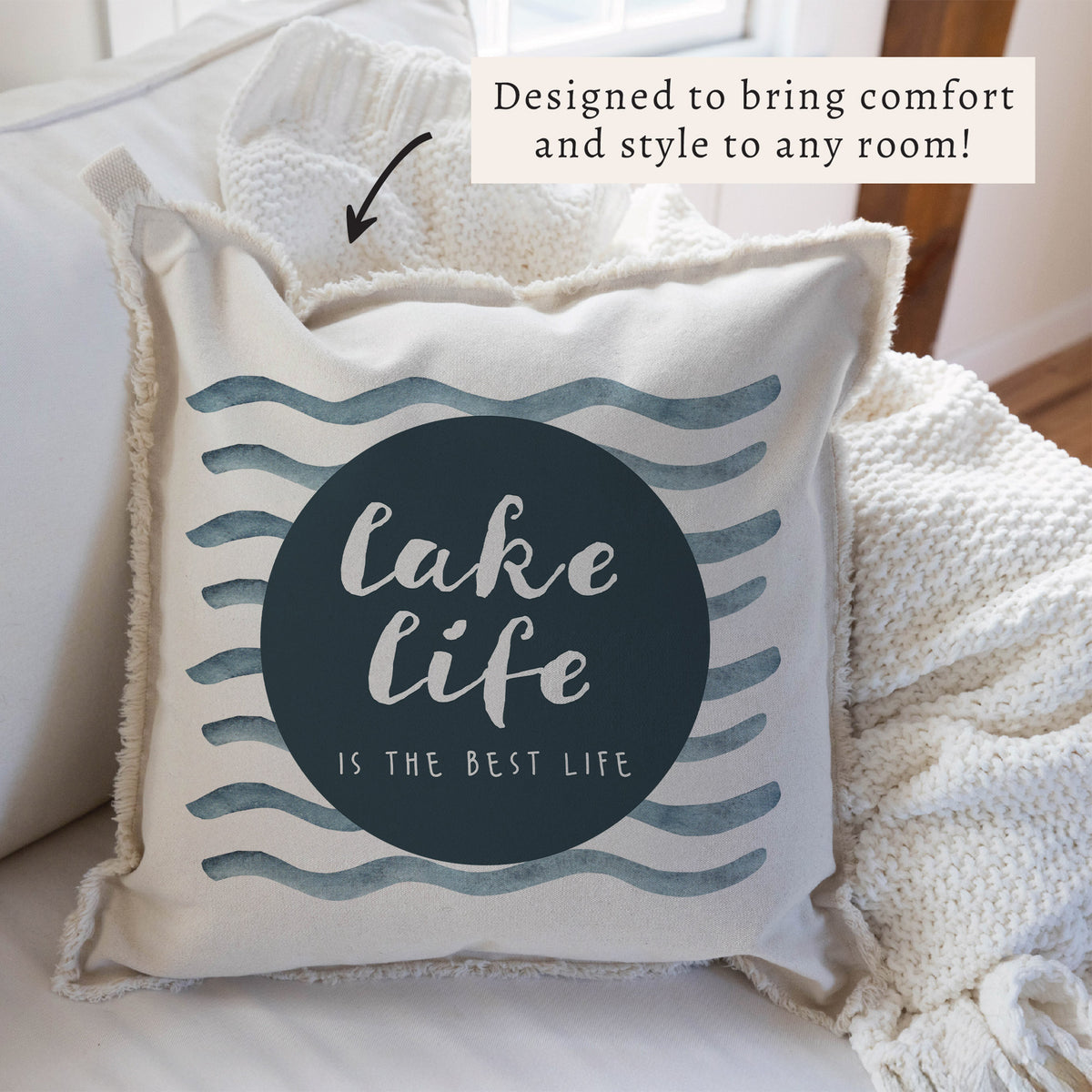 Lake Life Is The Best Life Pillow