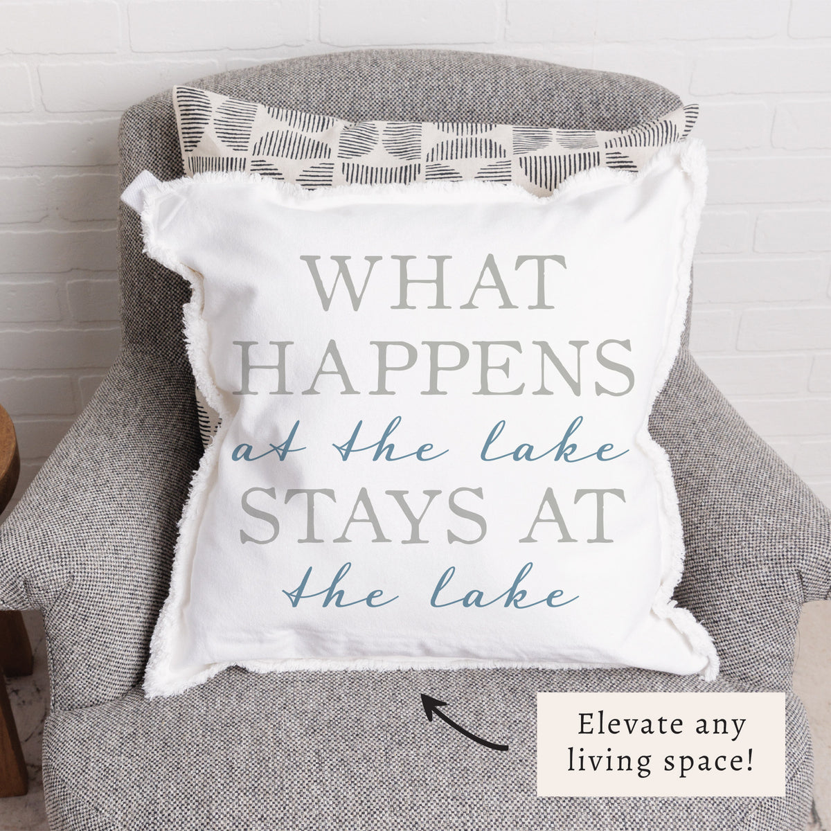 What Happens At The Lake Stays At The Lake Pillow