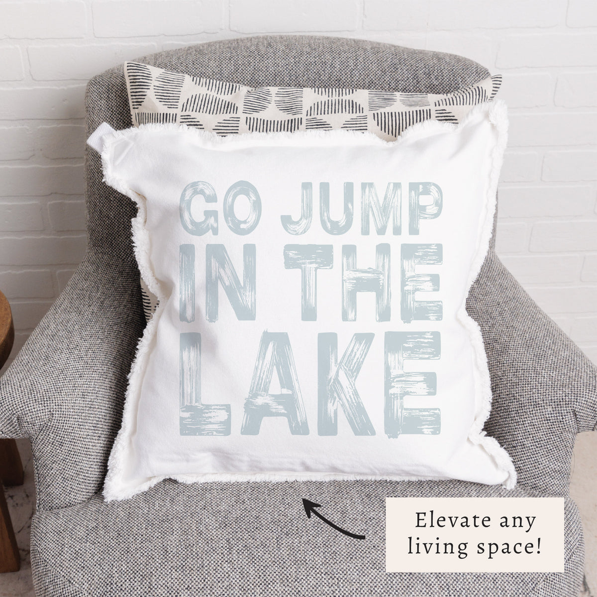 Go Jump In The Lake Pillow