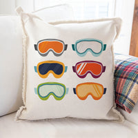 Ski Goggle Vibes Square Pillow