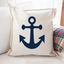 Load image into Gallery viewer, Personalized Anchor Square Pillow
