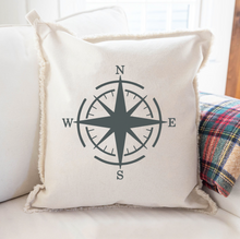 Load image into Gallery viewer, Personalized Compass Square Pillow
