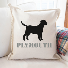 Load image into Gallery viewer, Personalized Dog One Line Text Square Pillow
