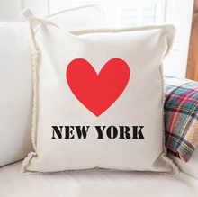 Load image into Gallery viewer, Personalized Heart One Line Text Square Pillow
