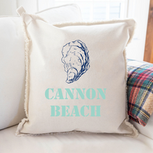 Load image into Gallery viewer, Personalized Oyster Two Line Text Square Pillow
