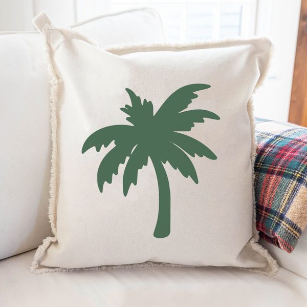 Personalized Palm Tree Square Pillow