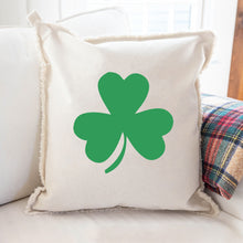 Load image into Gallery viewer, Personalized Shamrock Square Pillow
