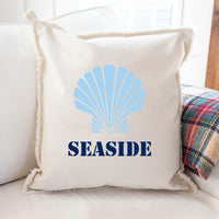 Personalized Shell One Line Text Square Pillow