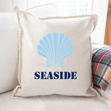 Load image into Gallery viewer, Personalized Shell One Line Text Square Pillow
