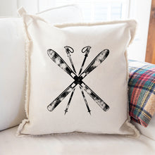Load image into Gallery viewer, Personalized Skis Square Pillow
