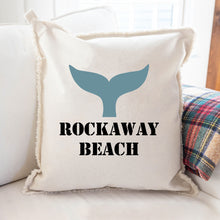 Load image into Gallery viewer, Personalized Whale Tail Two Line Text Square Pillow
