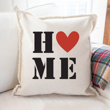Load image into Gallery viewer, Personalized Home Heart Square Pillow
