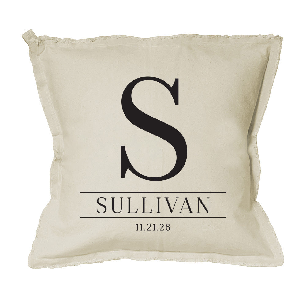 Initial Personalized Square Pillow