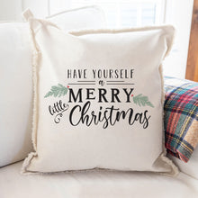 Load image into Gallery viewer, Merry Little Christmas Square Pillow
