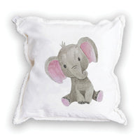 Elephant Square Pillow