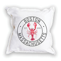 Boston Lobster Square Pillow
