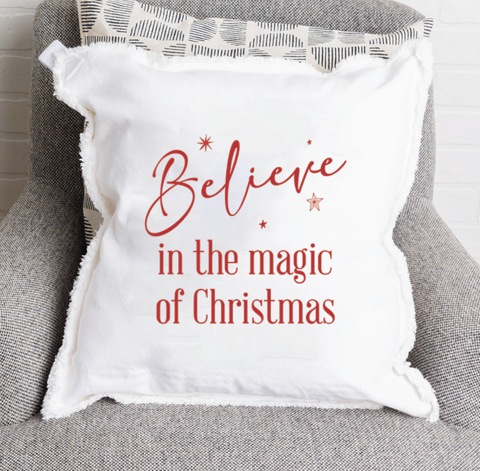 Rustic Marlin Believe Pillow - Thumbnail 5