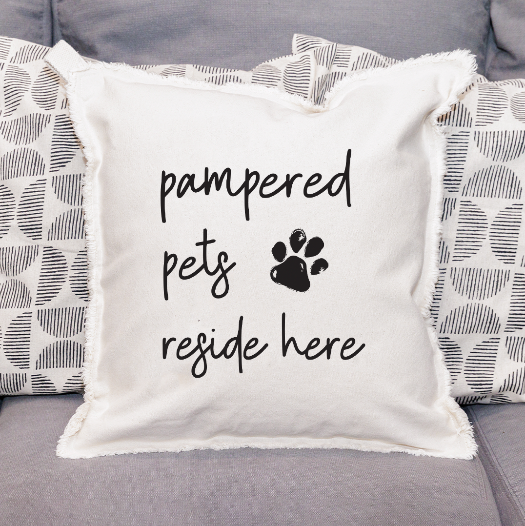 Pampered Pets Square Pillow