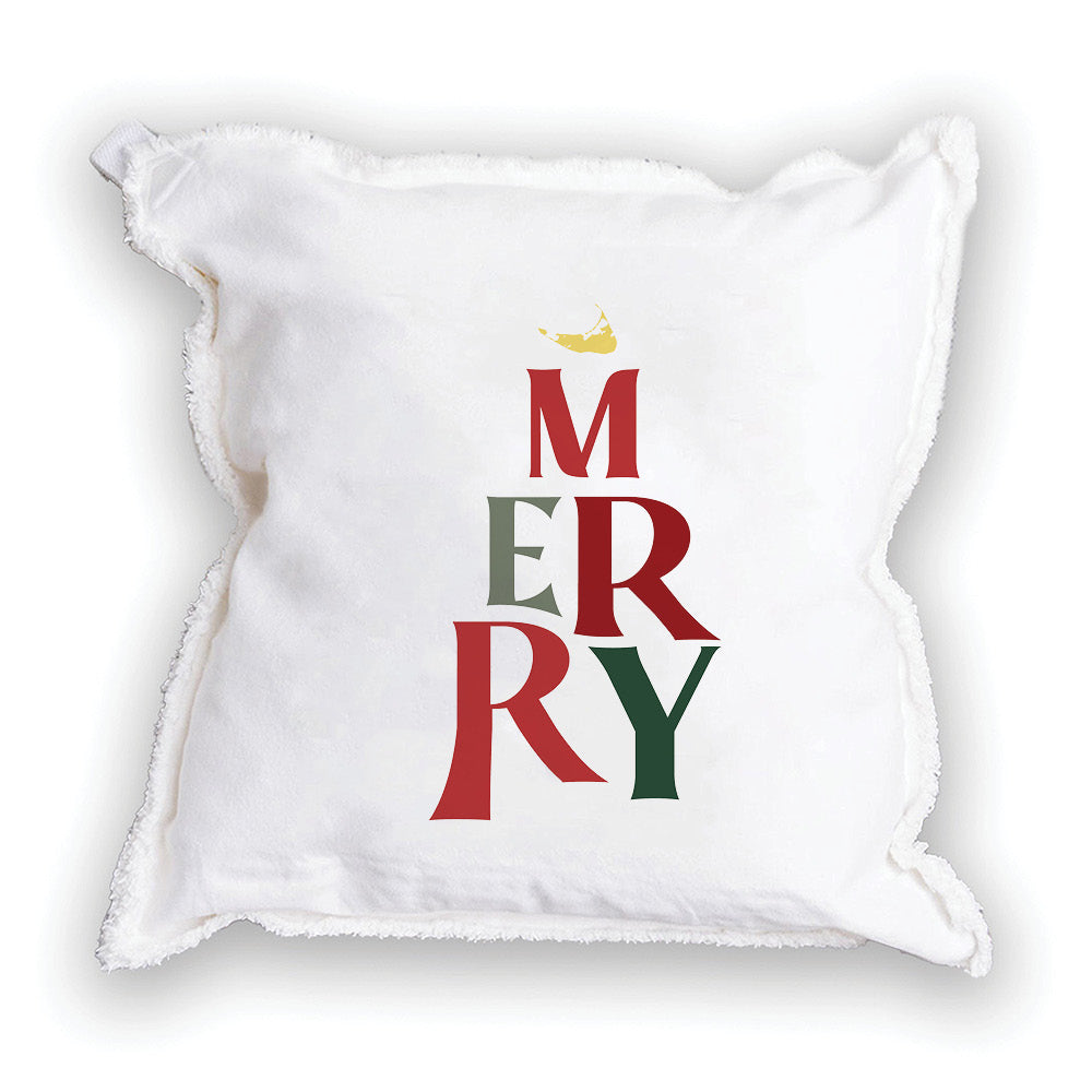 Exclusive Four Winds Merry Square Pillow