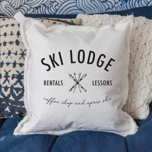 Load image into Gallery viewer, Ski Lodge Square Pillow
