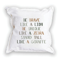 Be Brave Square Pillow