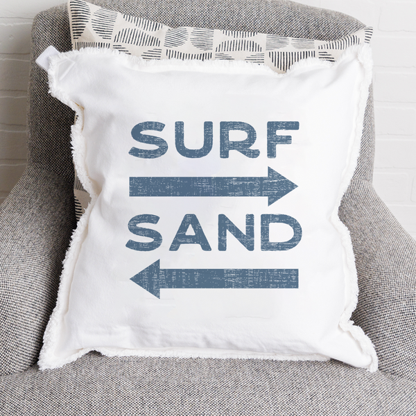Sand and Surf Square Pillow