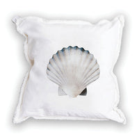 Watercolor Shell Square Pillow