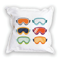Ski Goggle Vibes Square Pillow