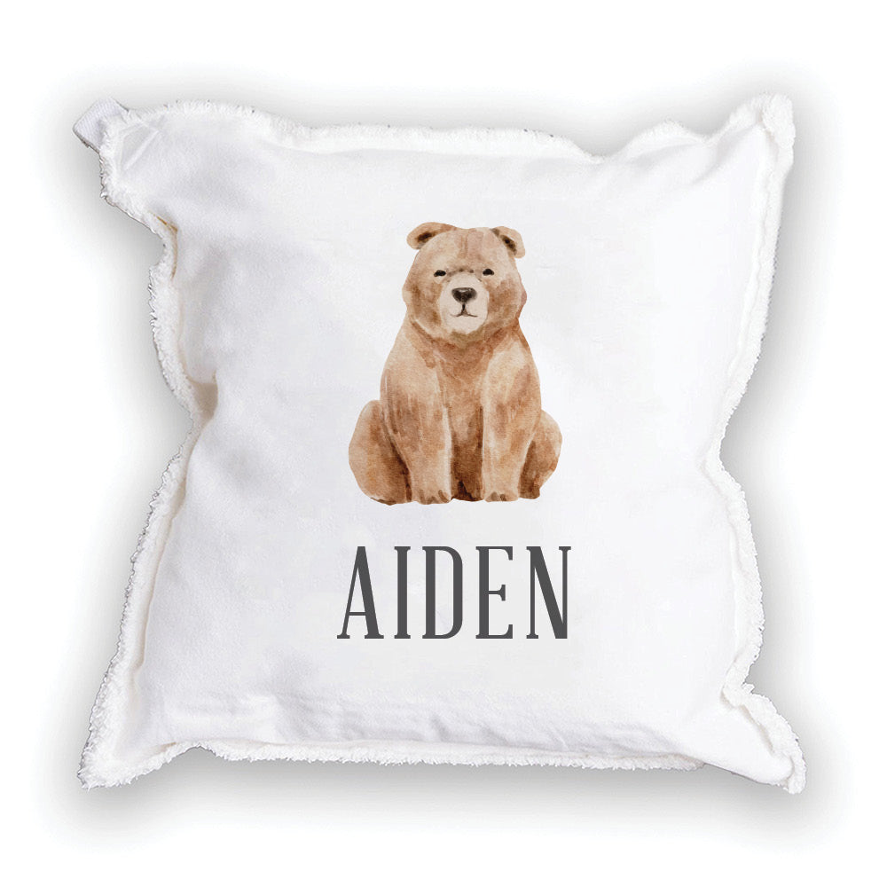 Bear Personalized Square Pillow