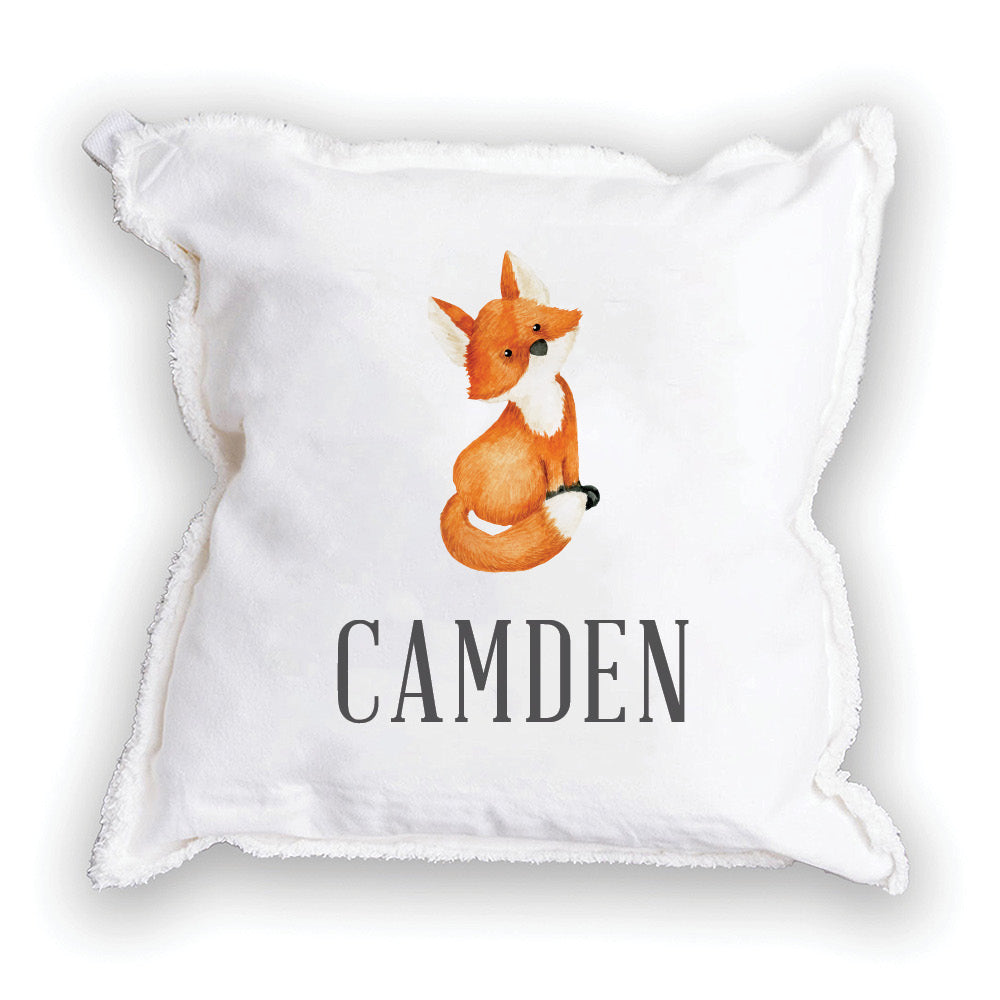 Fox Personalized Square Pillow