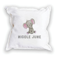 Elephant Personalized Square Pillow
