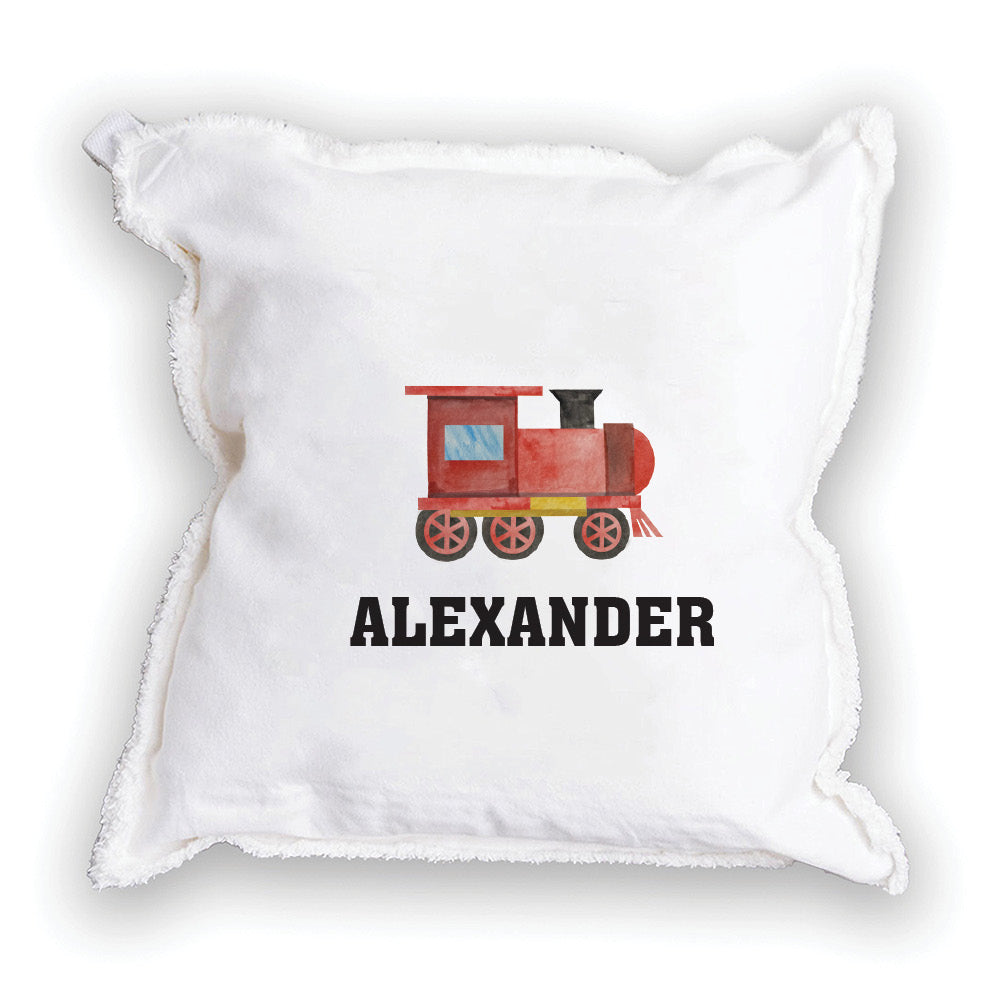 Train Personalized Square Pillow
