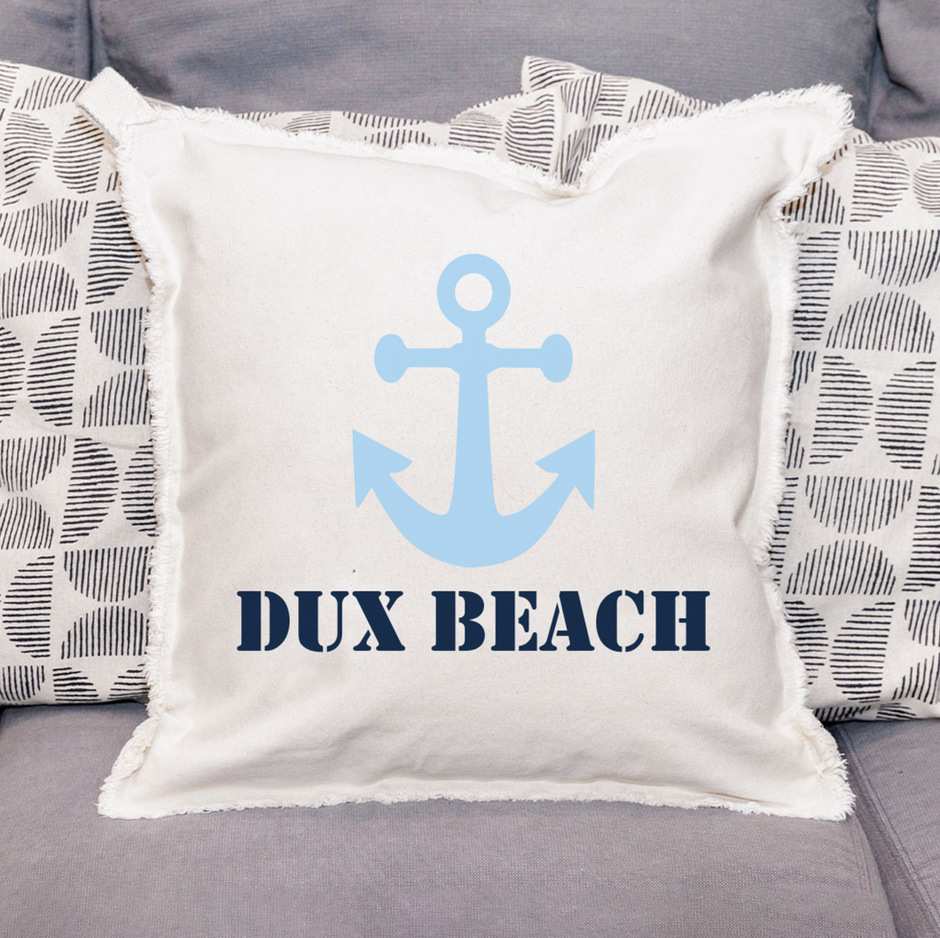 Personalized Anchor One Line Text Square Pillow