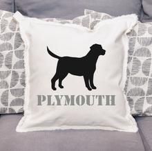 Load image into Gallery viewer, Personalized Dog One Line Text Square Pillow
