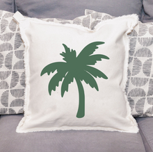 Load image into Gallery viewer, Personalized Palm Tree Square Pillow
