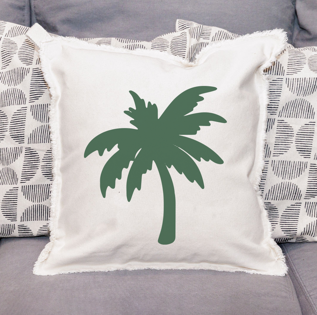 Personalized Palm Tree Square Pillow