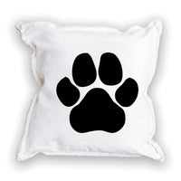 Paw Print Personalized Square Pillow